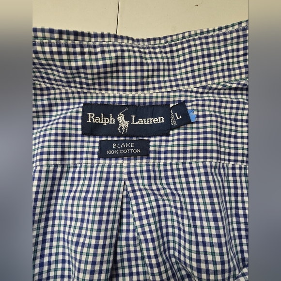 Polo by Ralph Lauren Men's Blue Checkered Shirt - Picture 2 of 2